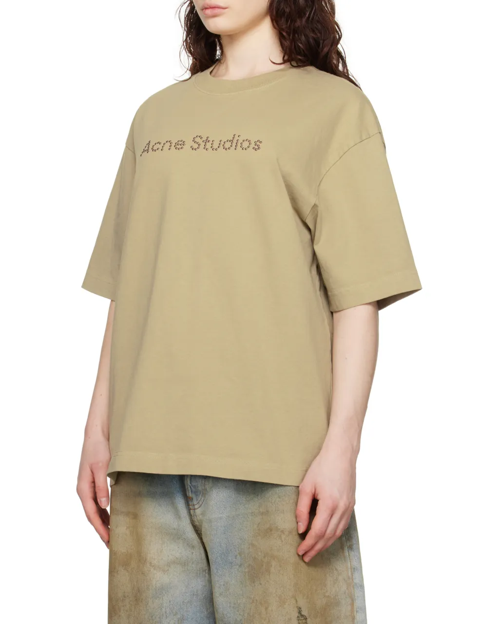 Logo Studded Crewneck T-Shirt