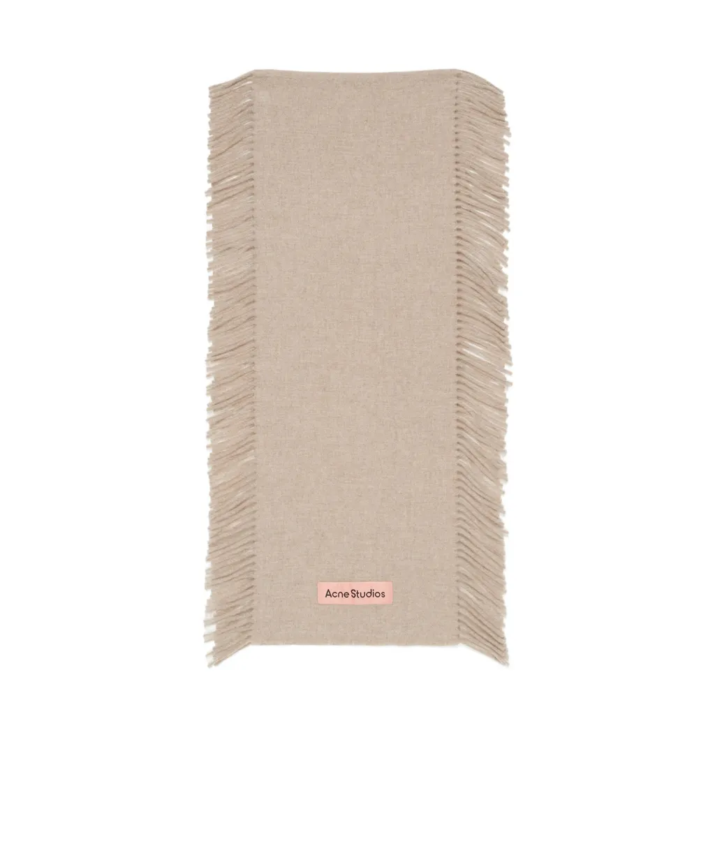 Wool Fringed-Edge Scarf