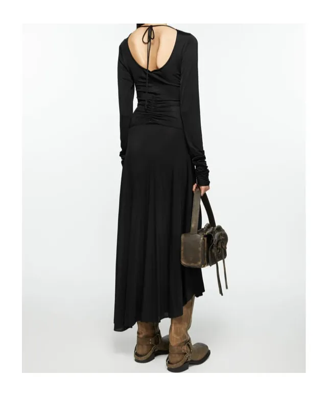 Open Back Long Sleeved Dress