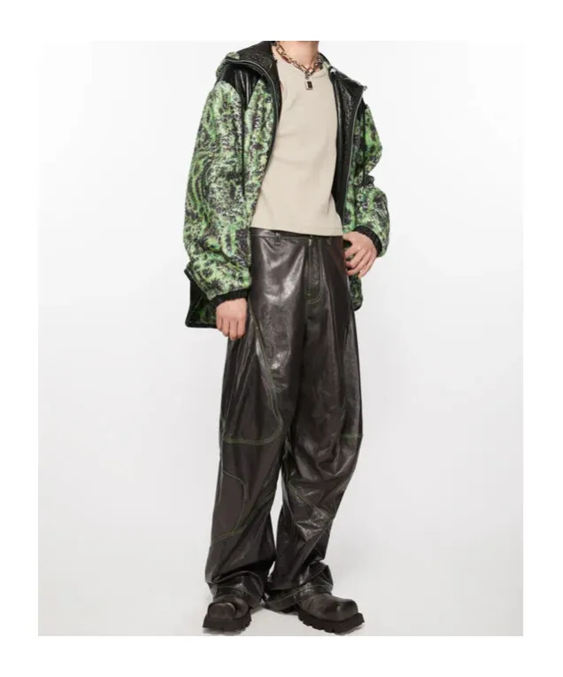 Printed Fleece Hooded Jacket