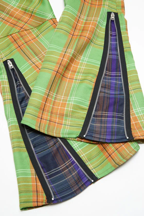 Checkered Cargo Trousers