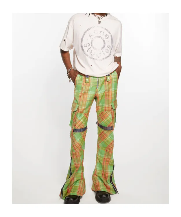 Checkered Cargo Trousers