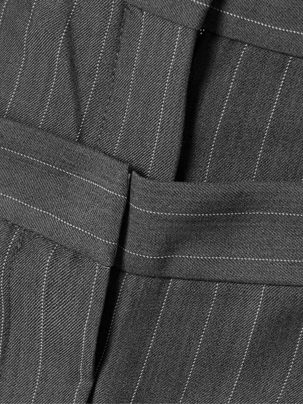 Deconstructed Pinstripe Trousers