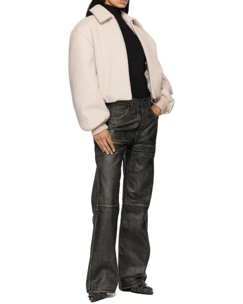 Wool-Blend Bomber Jacket