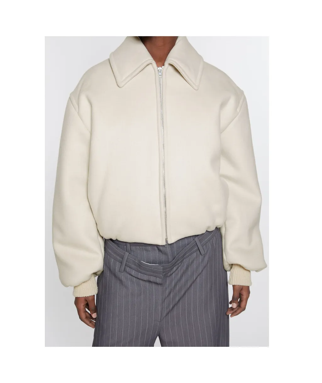 Wool-Blend Bomber Jacket