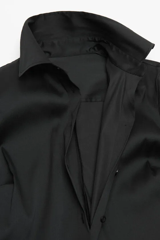 Asymmetrical Button-Down Shirt
