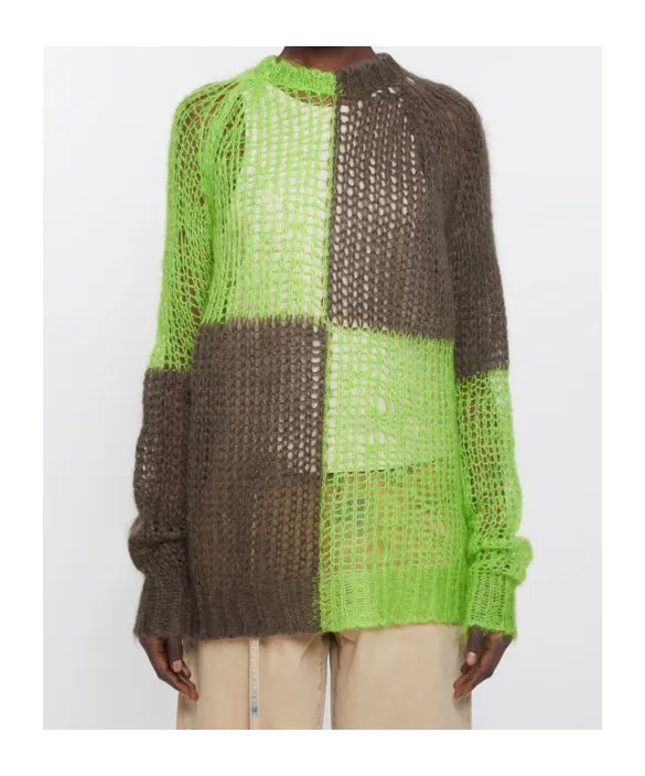 Colour-Block Knit Sweater