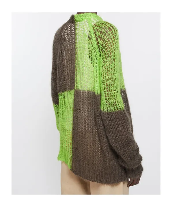 Colour-Block Knit Sweater