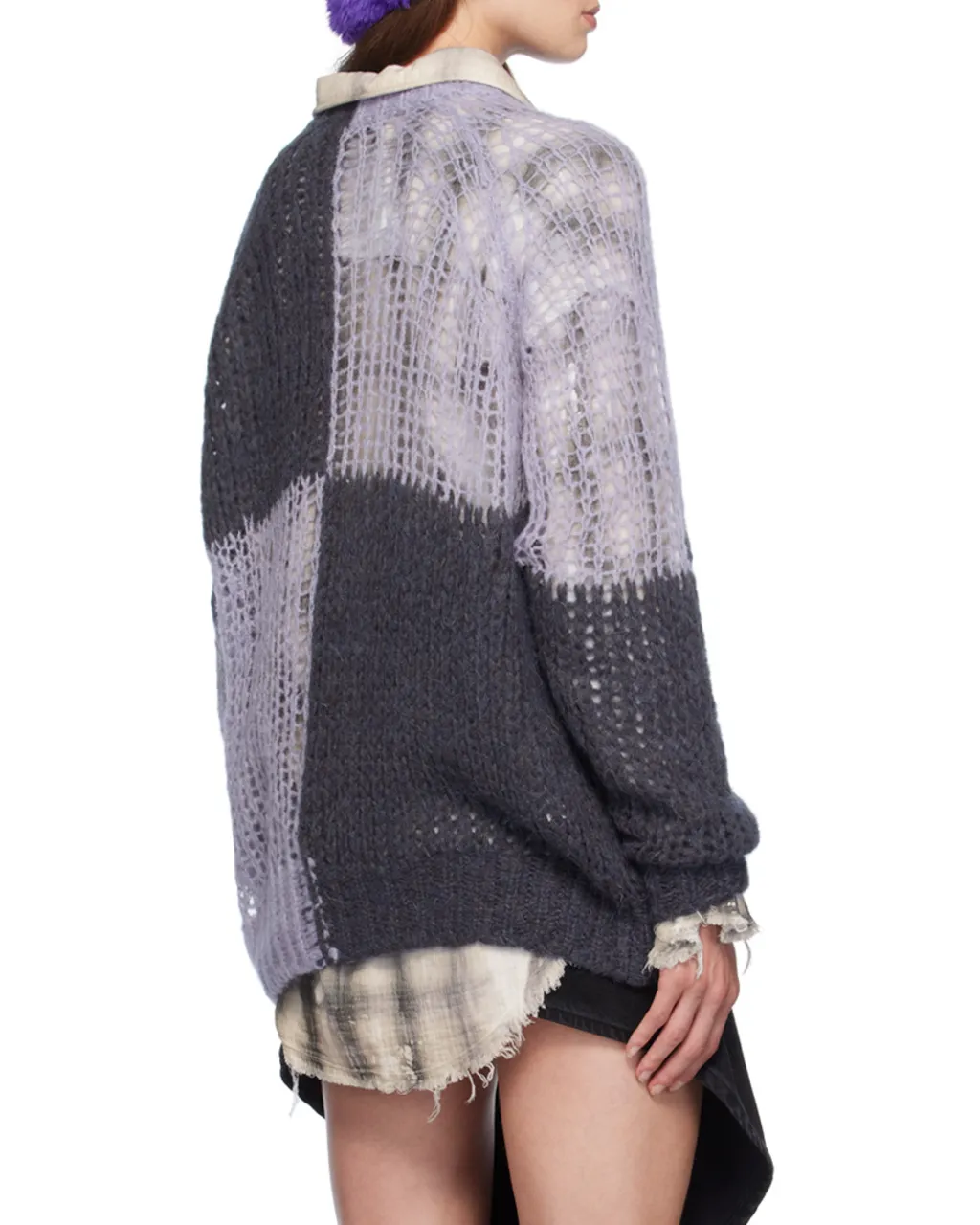 Colour-Block Knit Sweater