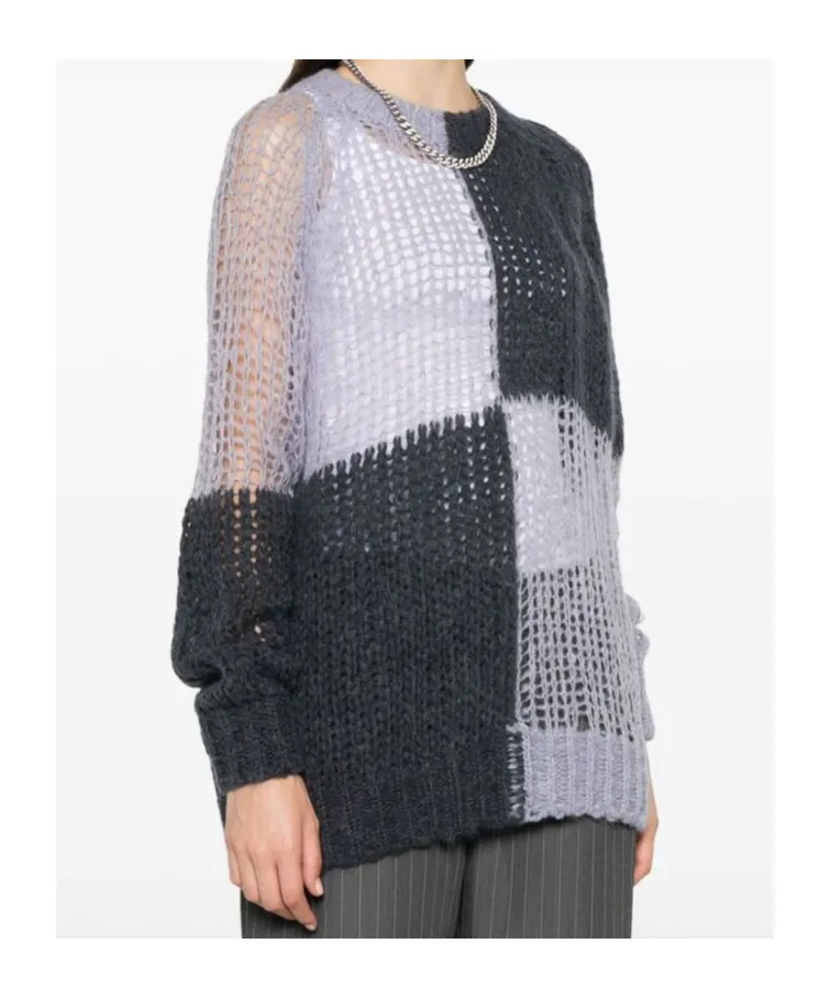 Colour-Block Knit Sweater