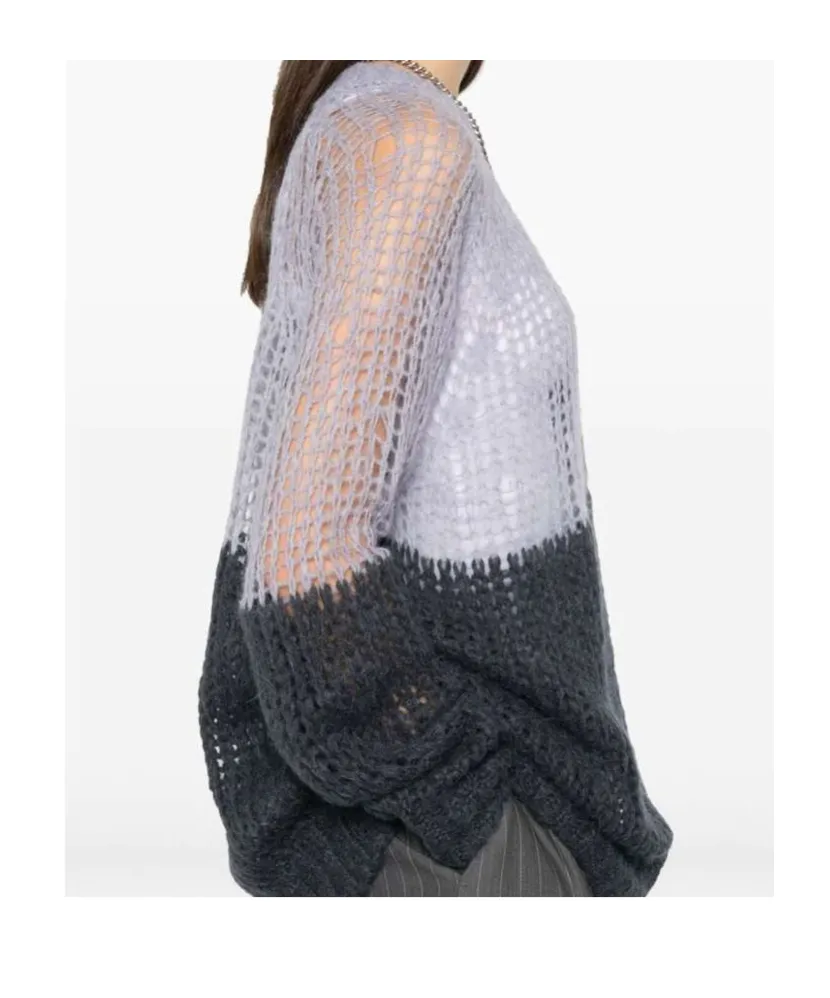 Colour-Block Knit Sweater