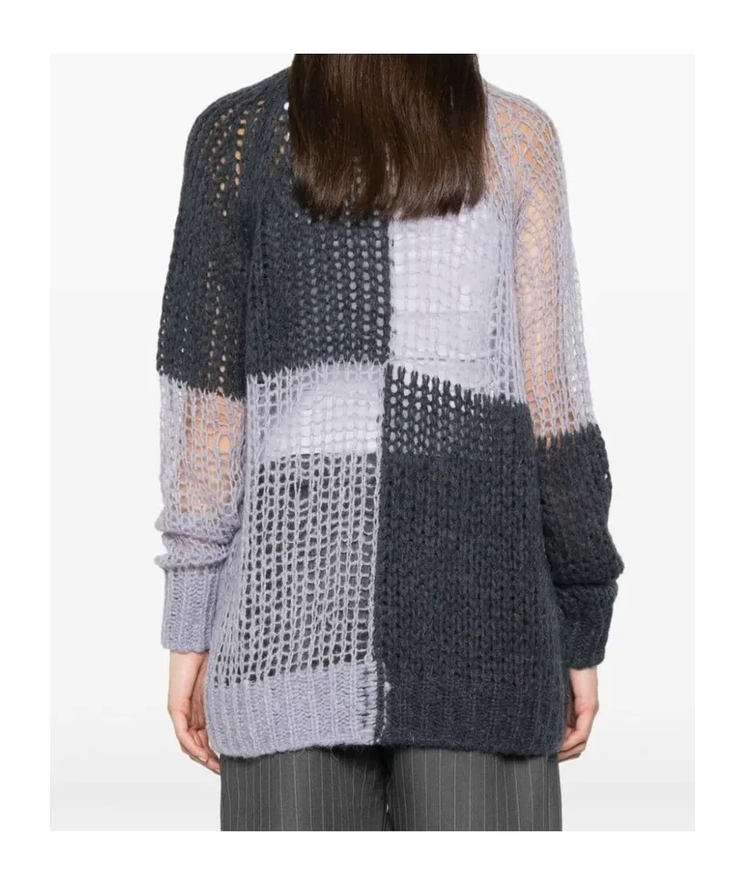 Colour-Block Knit Sweater