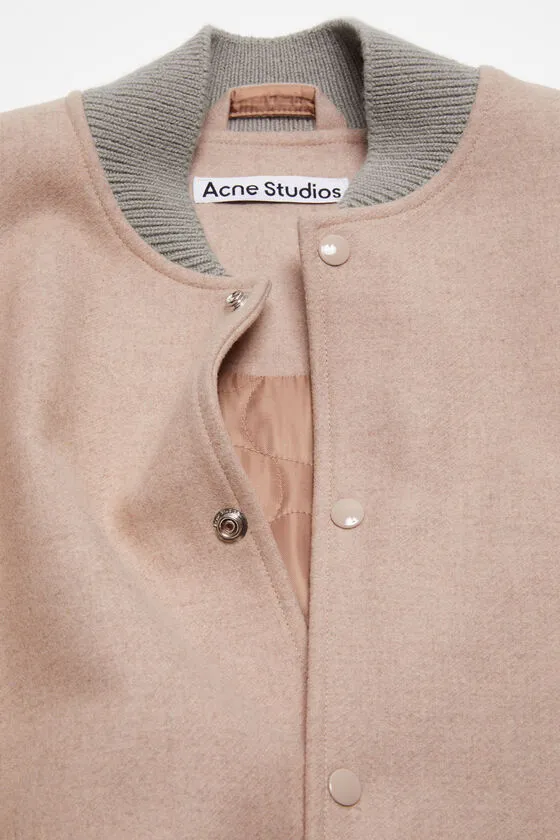 Wool-Blend Bomber Jacket