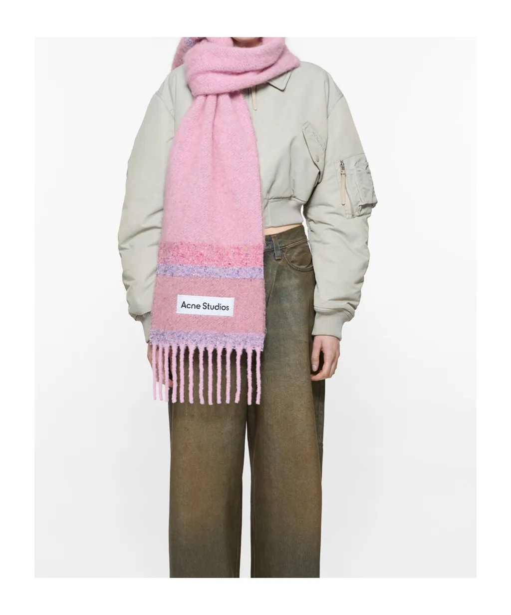 Fringed Logo Scarf