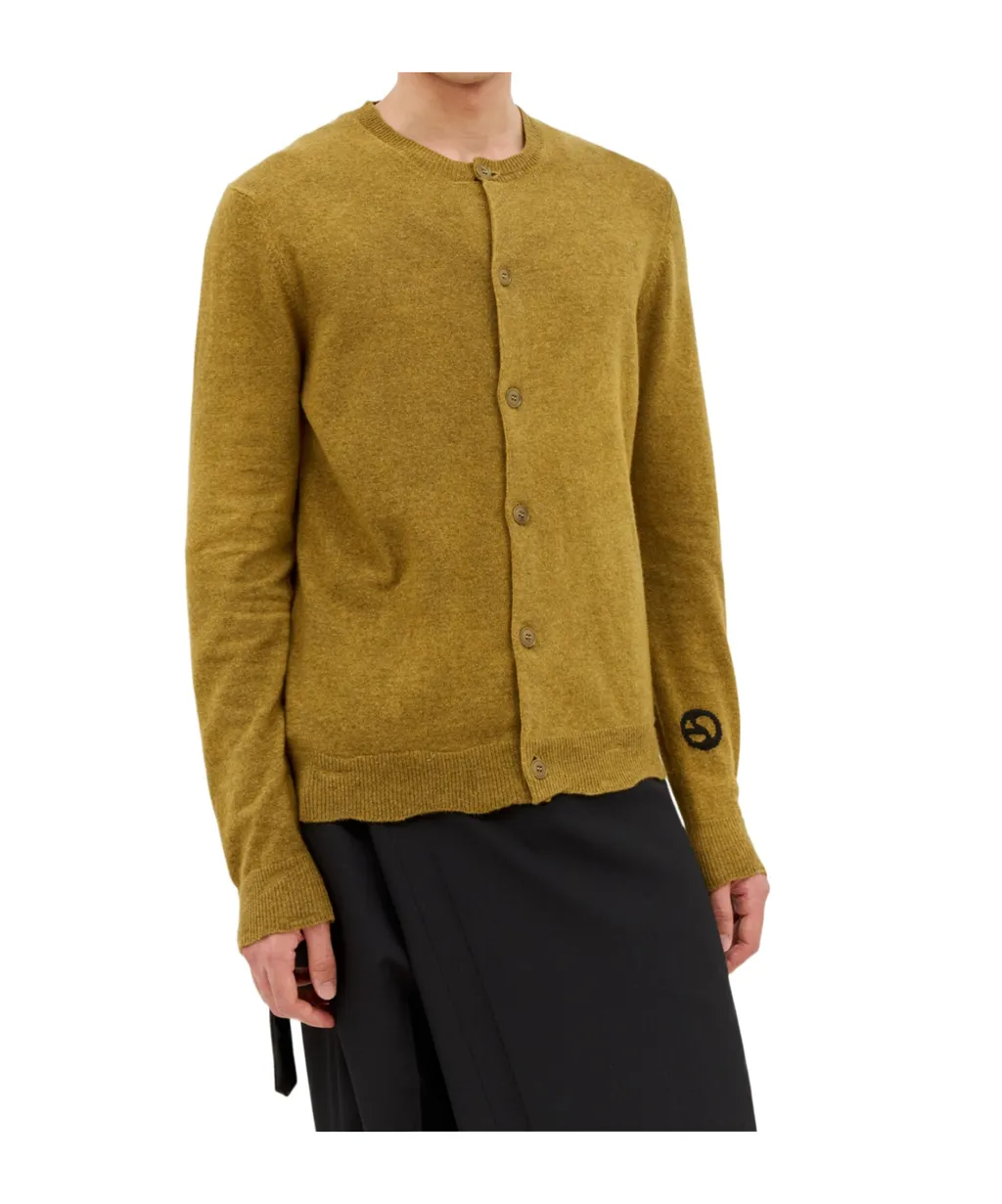 Buttoned Crewneck Sweater
