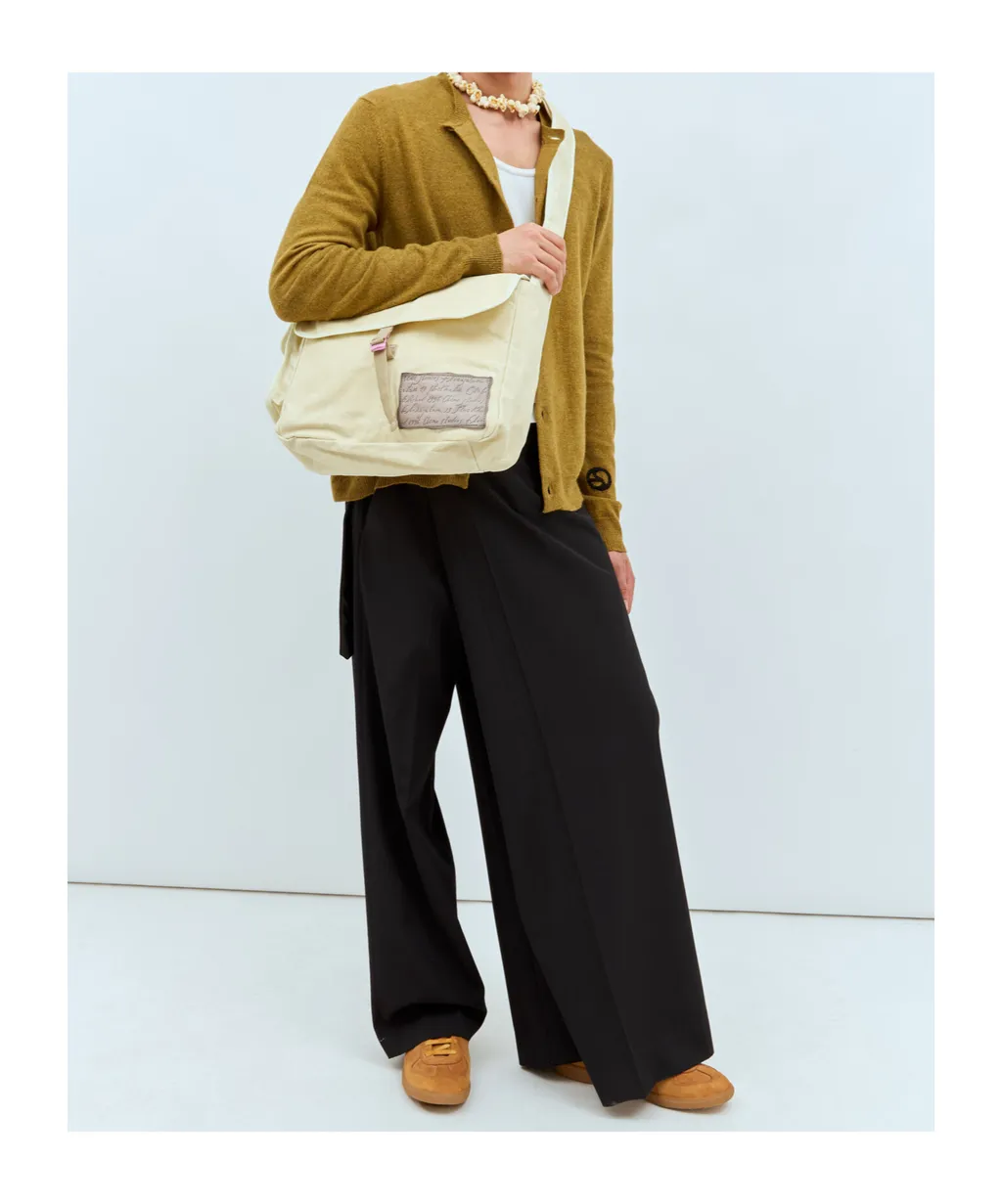 Buttoned Crewneck Sweater