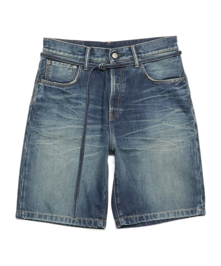 Logo-Patch Denim Shorts