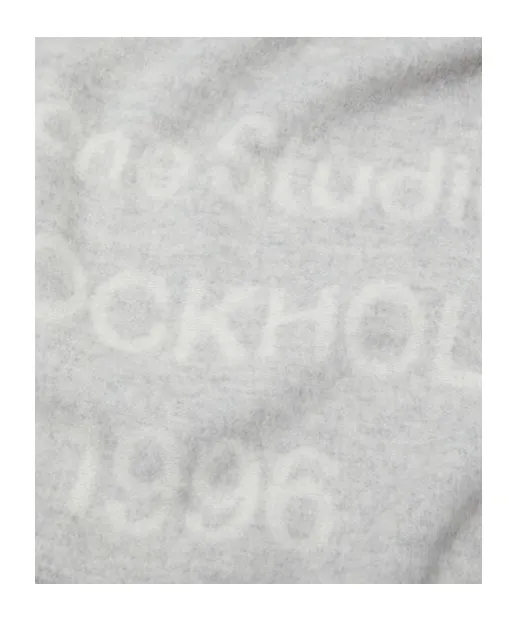 Logo Jacquard Fringed Scarf
