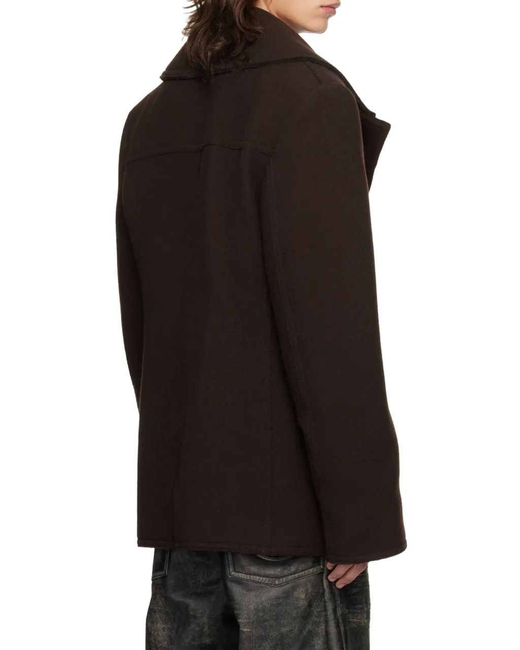 Zip Detailed Felted Jacket