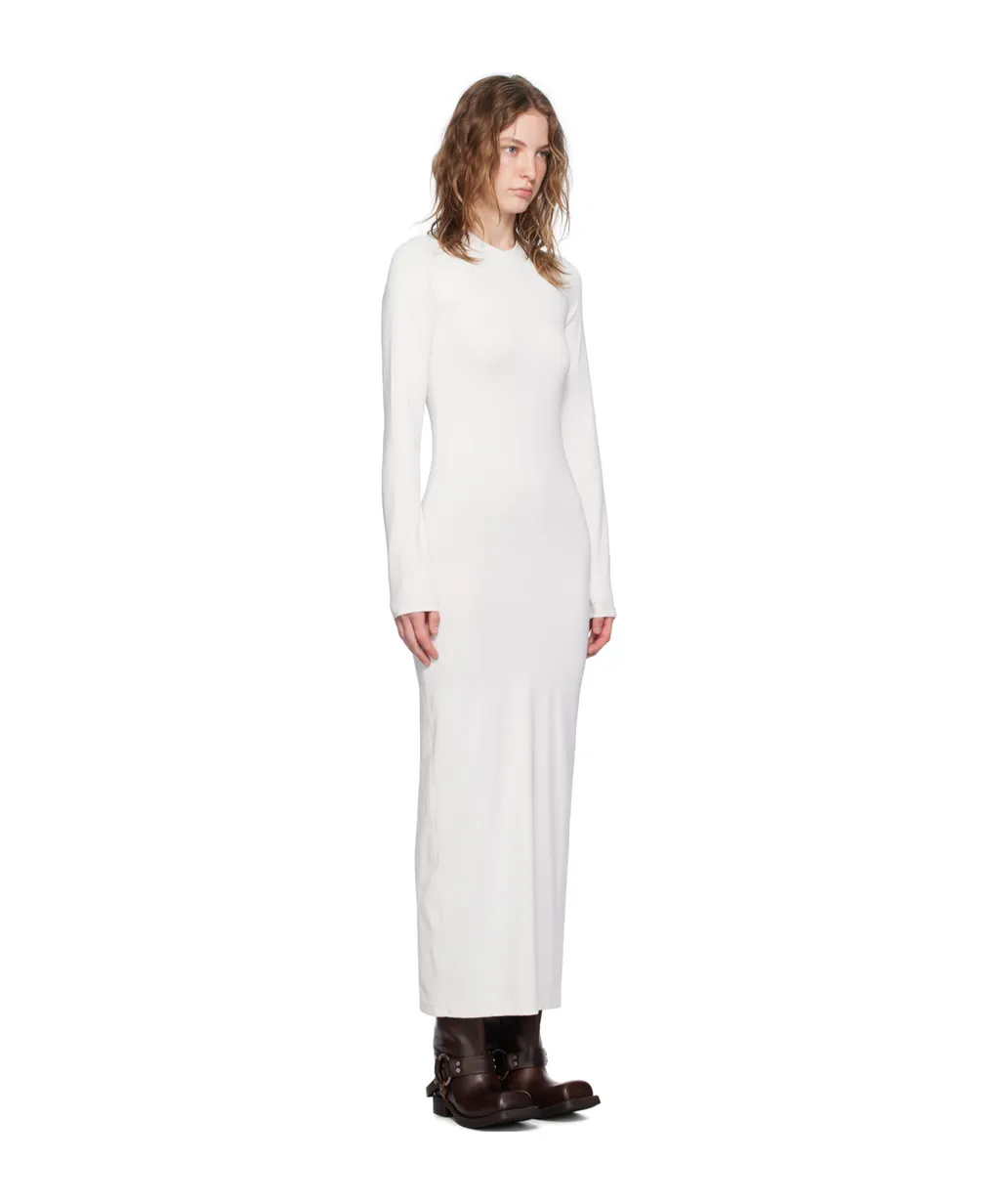 Round-Collar Long-Sleeved Dress