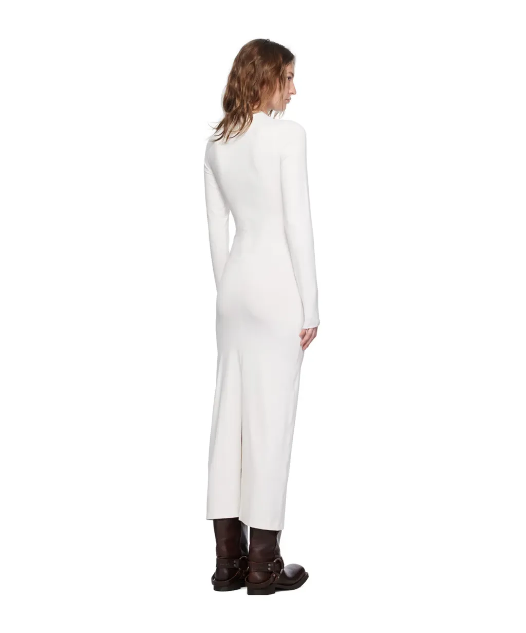 Round-Collar Long-Sleeved Dress
