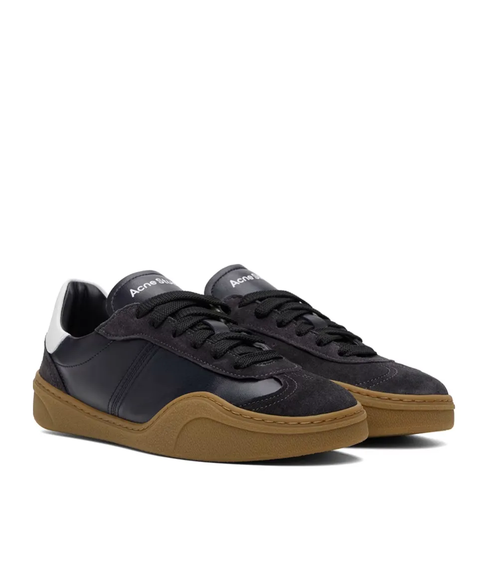 Round Toe Lace-Up Sneakers