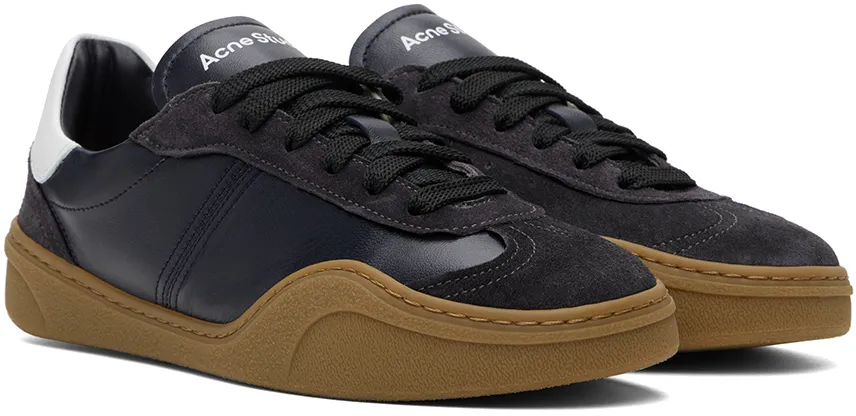 Round Toe Lace-Up Sneakers