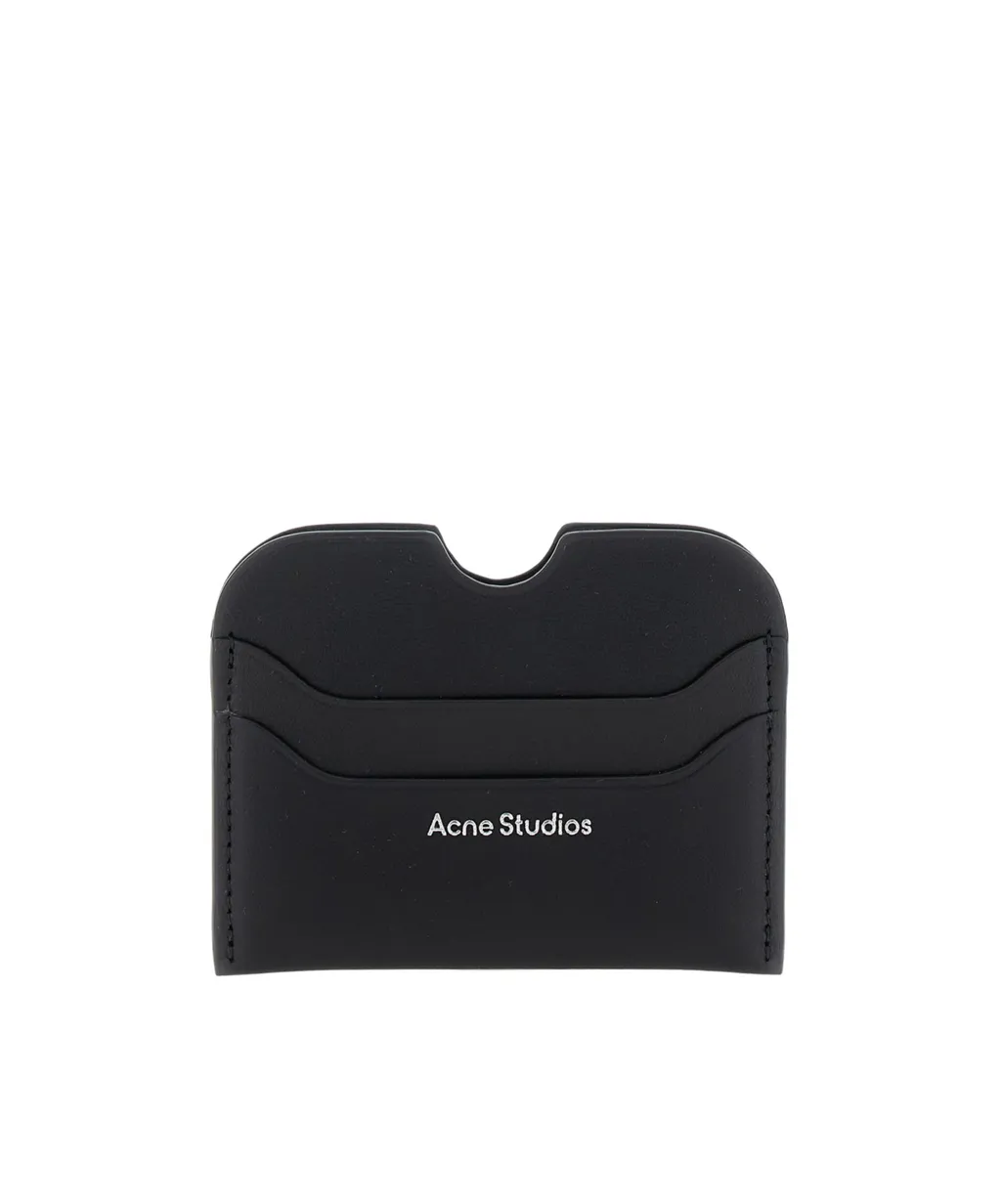 Logo Detailed Open Top Cardholder