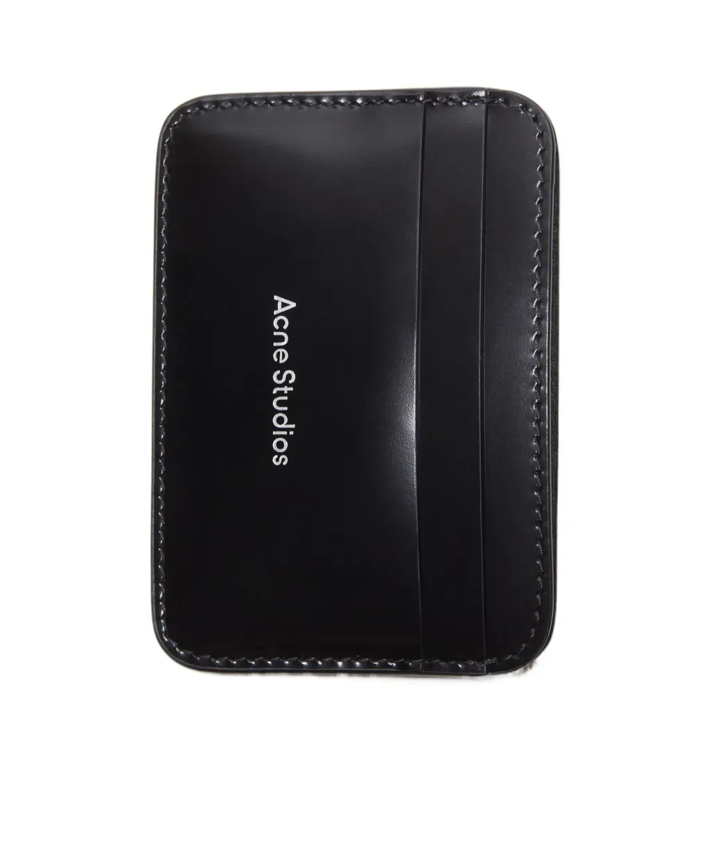 Logo Stamp Leather Wallet