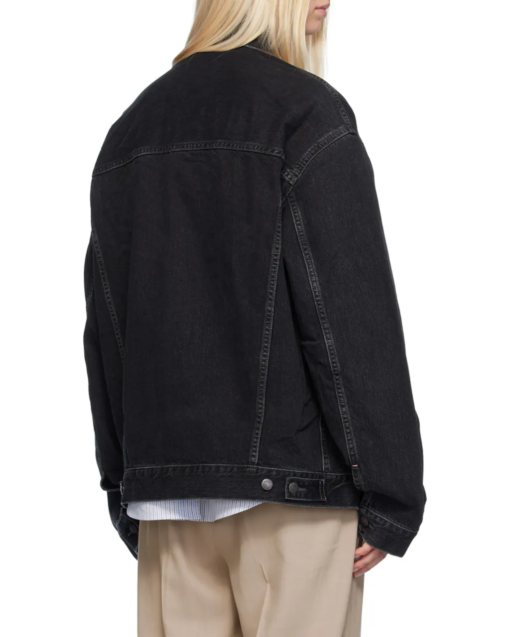 Drop-Shoulder Denim Jacket