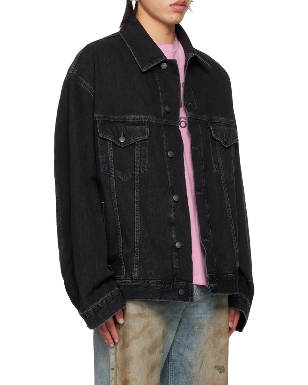 Drop-Shoulder Denim Jacket