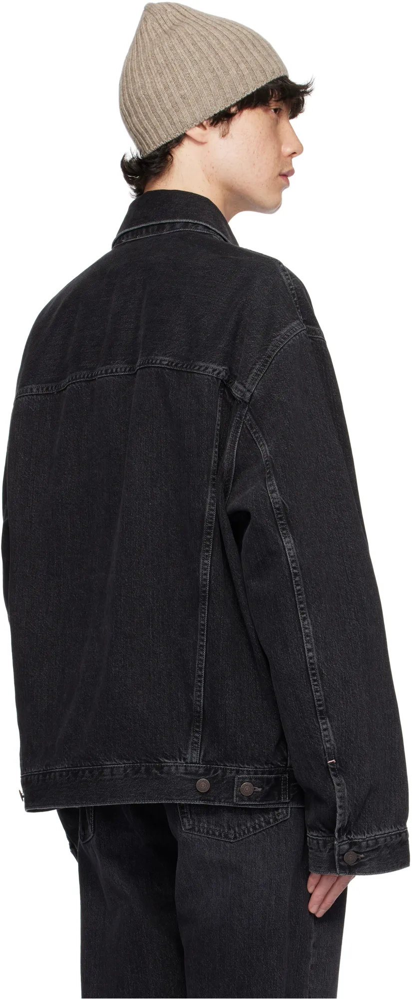 Drop-Shoulder Denim Jacket