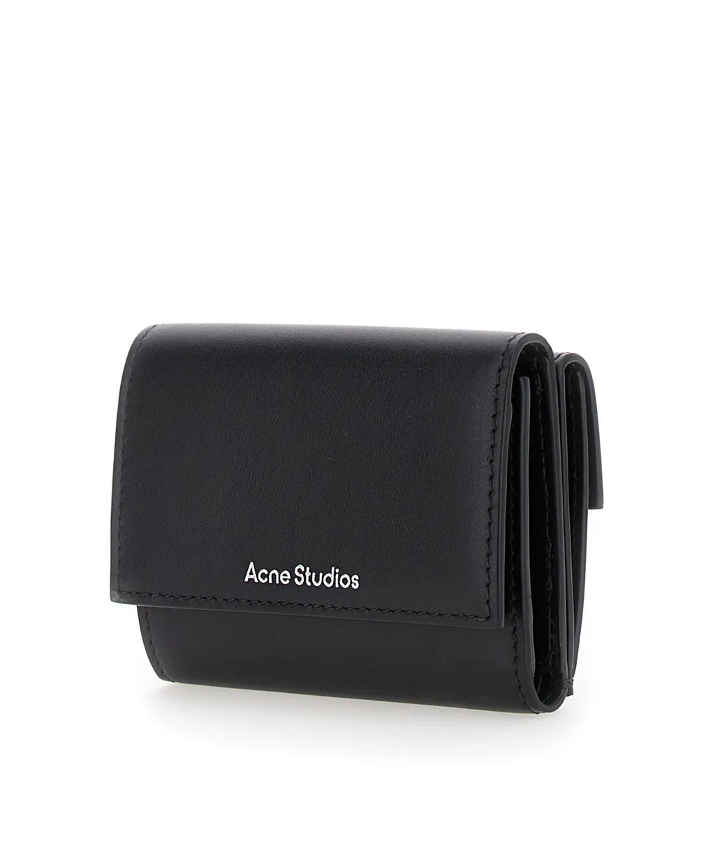 Logo Detailed Trifold Wallet