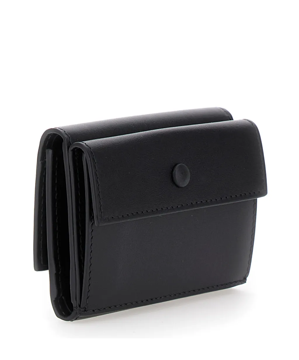 Logo Detailed Trifold Wallet