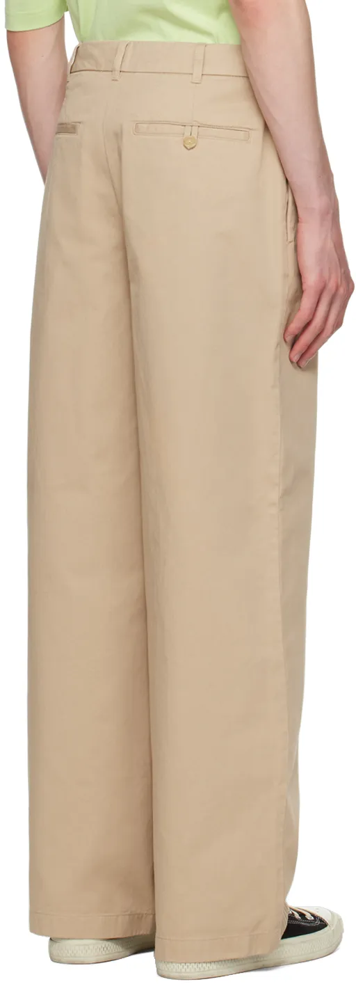 Logo Patch Wide-Leg Trousers