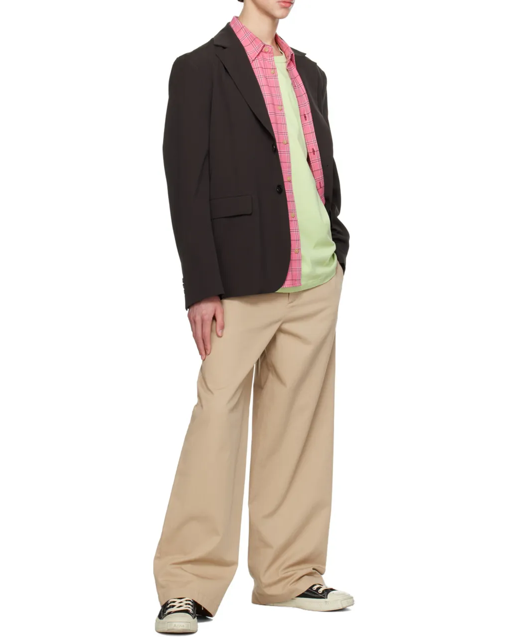 Logo Patch Wide-Leg Trousers