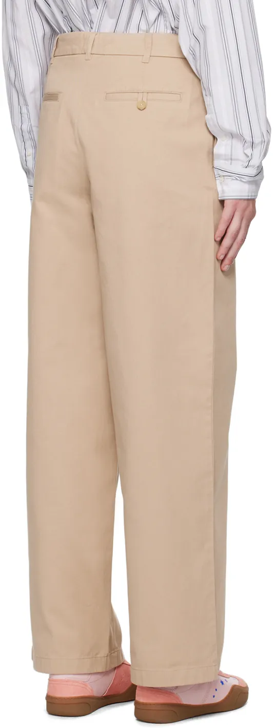 Logo Patch Wide-Leg Trousers