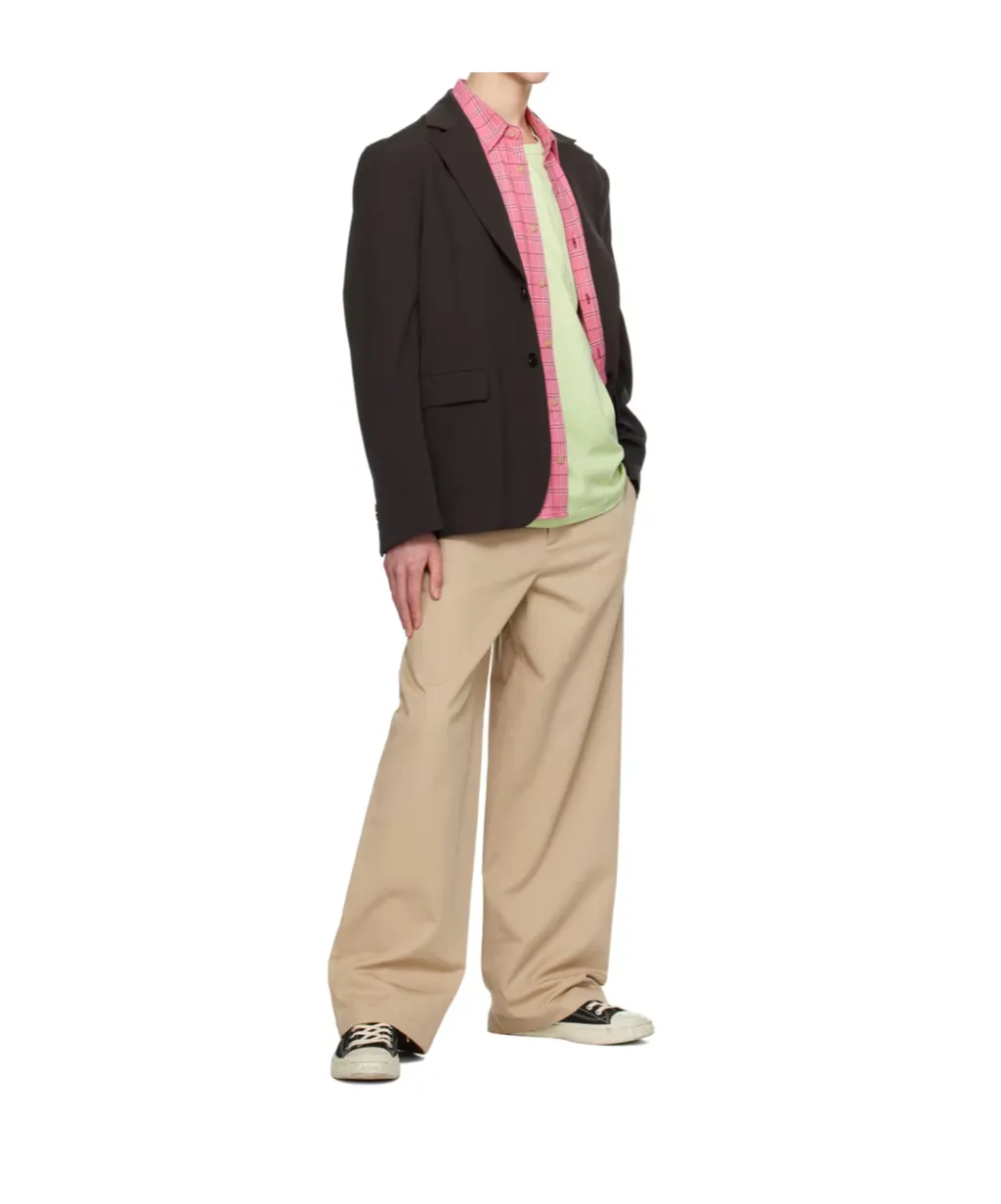 Logo Patch Wide-Leg Trousers