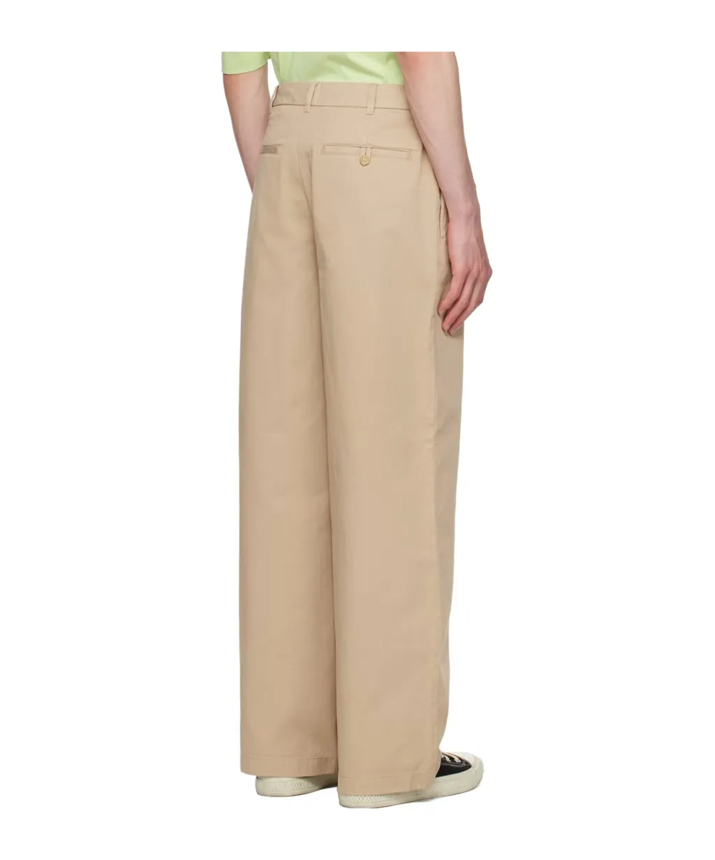 Logo Patch Wide-Leg Trousers