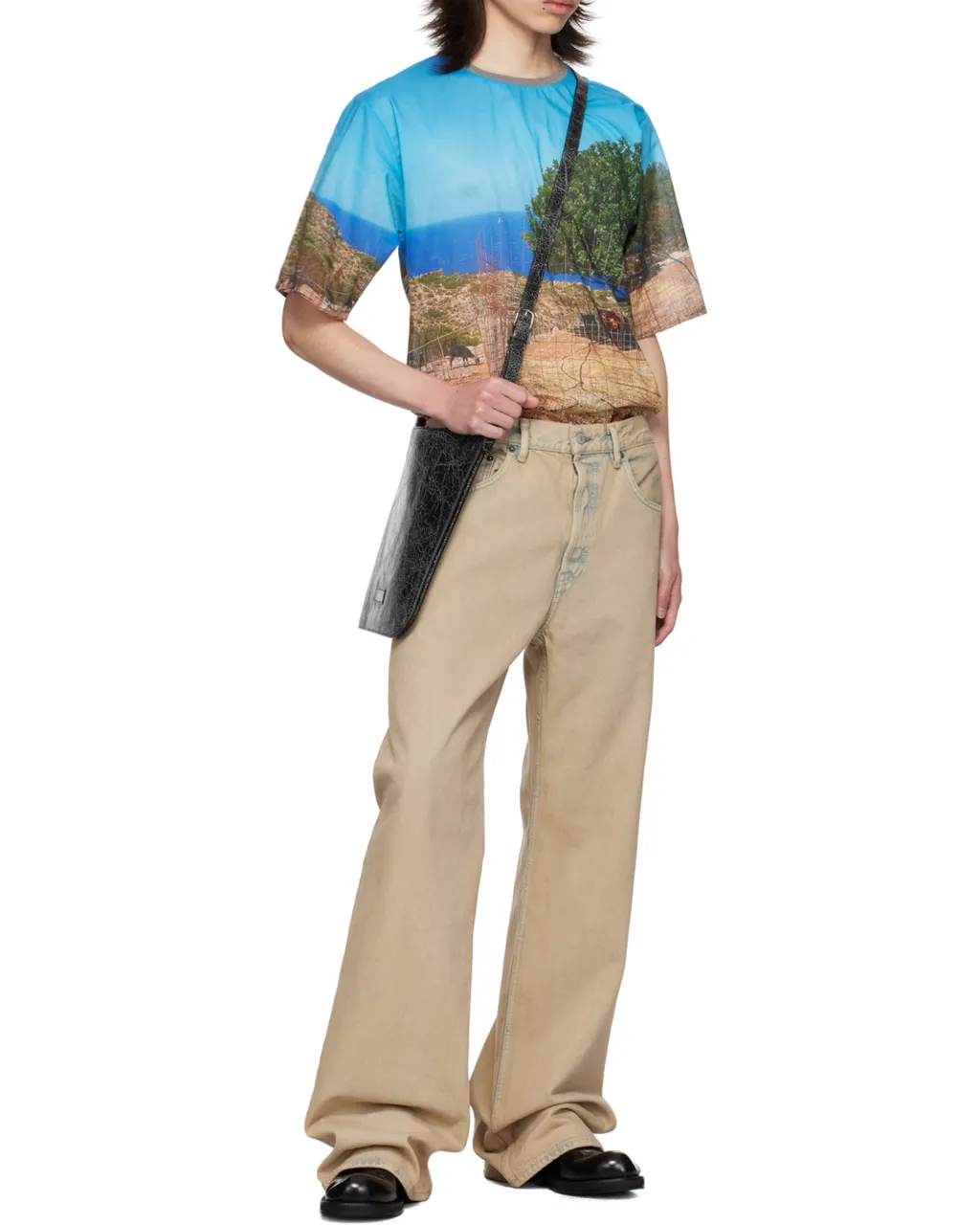 Washed Loose-Fit Jeans