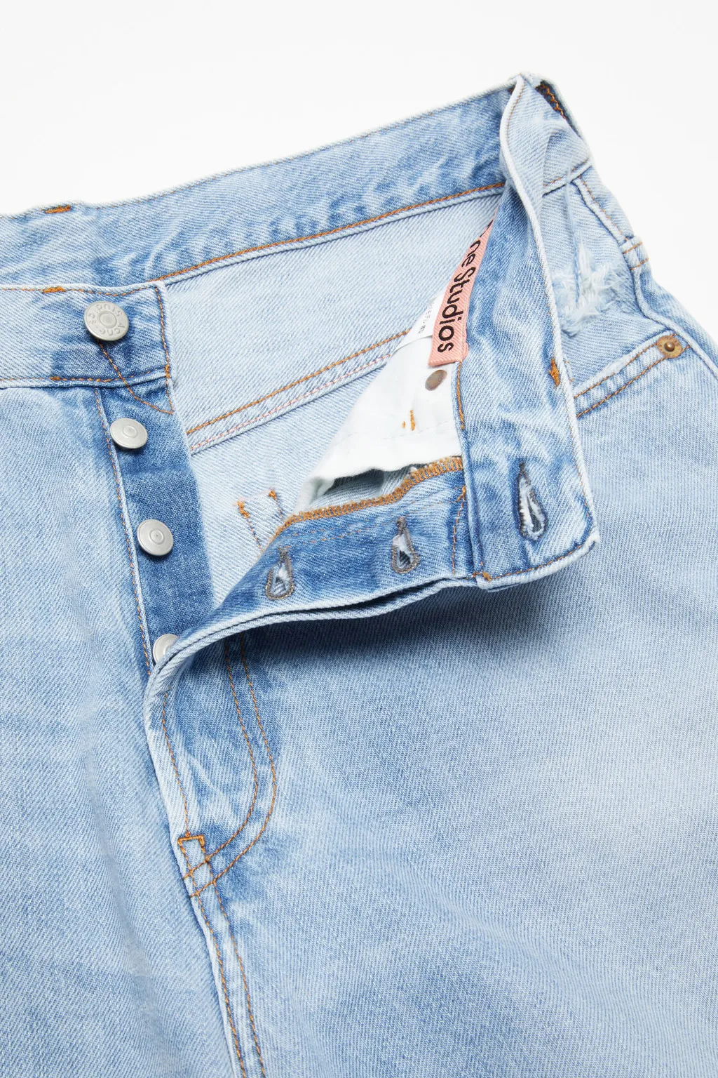 Straight-Leg Denim Shorts