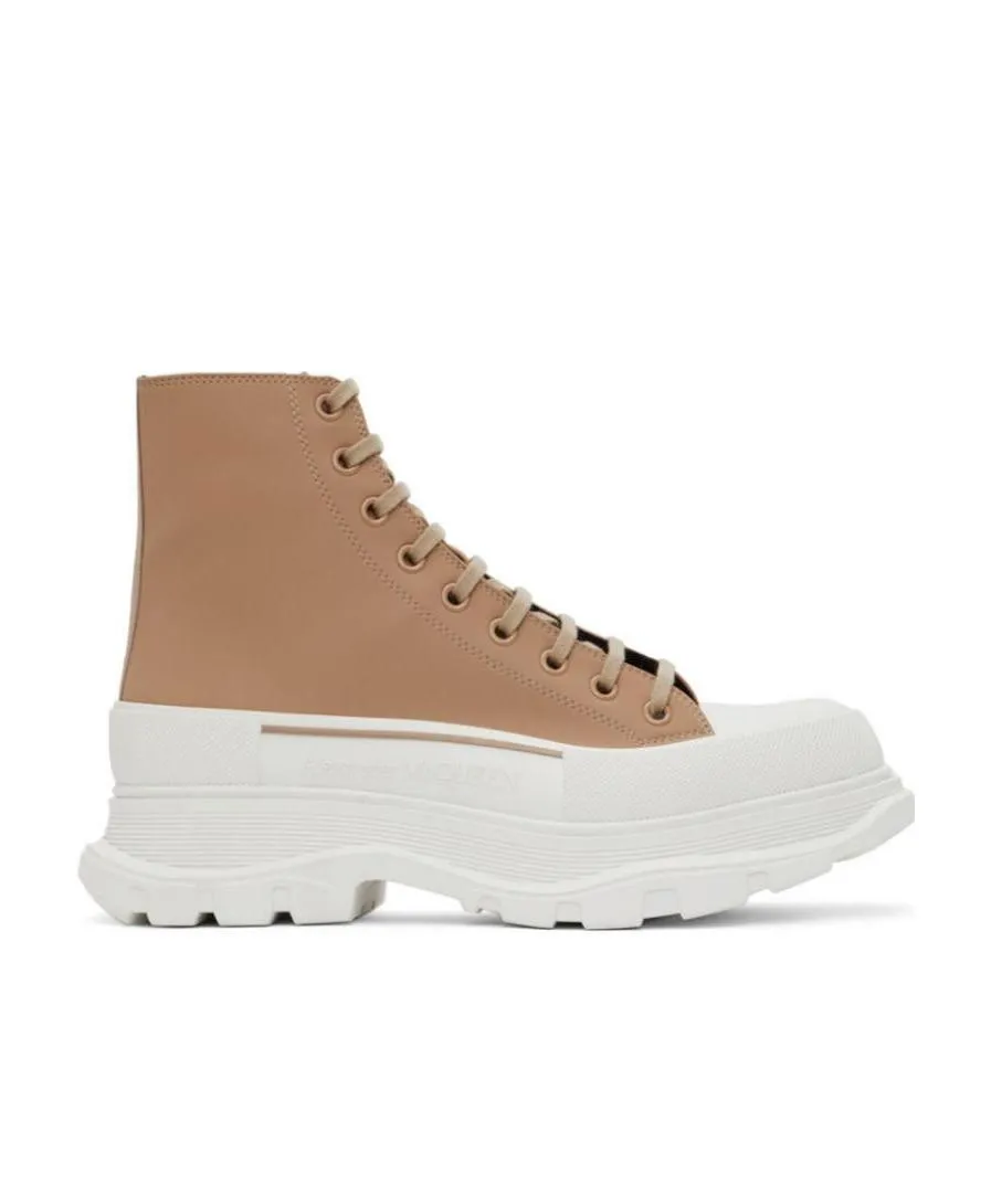 Debossed-Logo High Top Sneakers