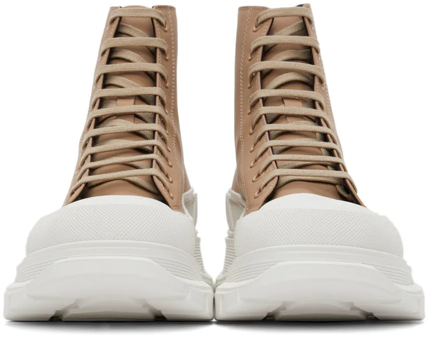 Debossed-Logo High Top Sneakers