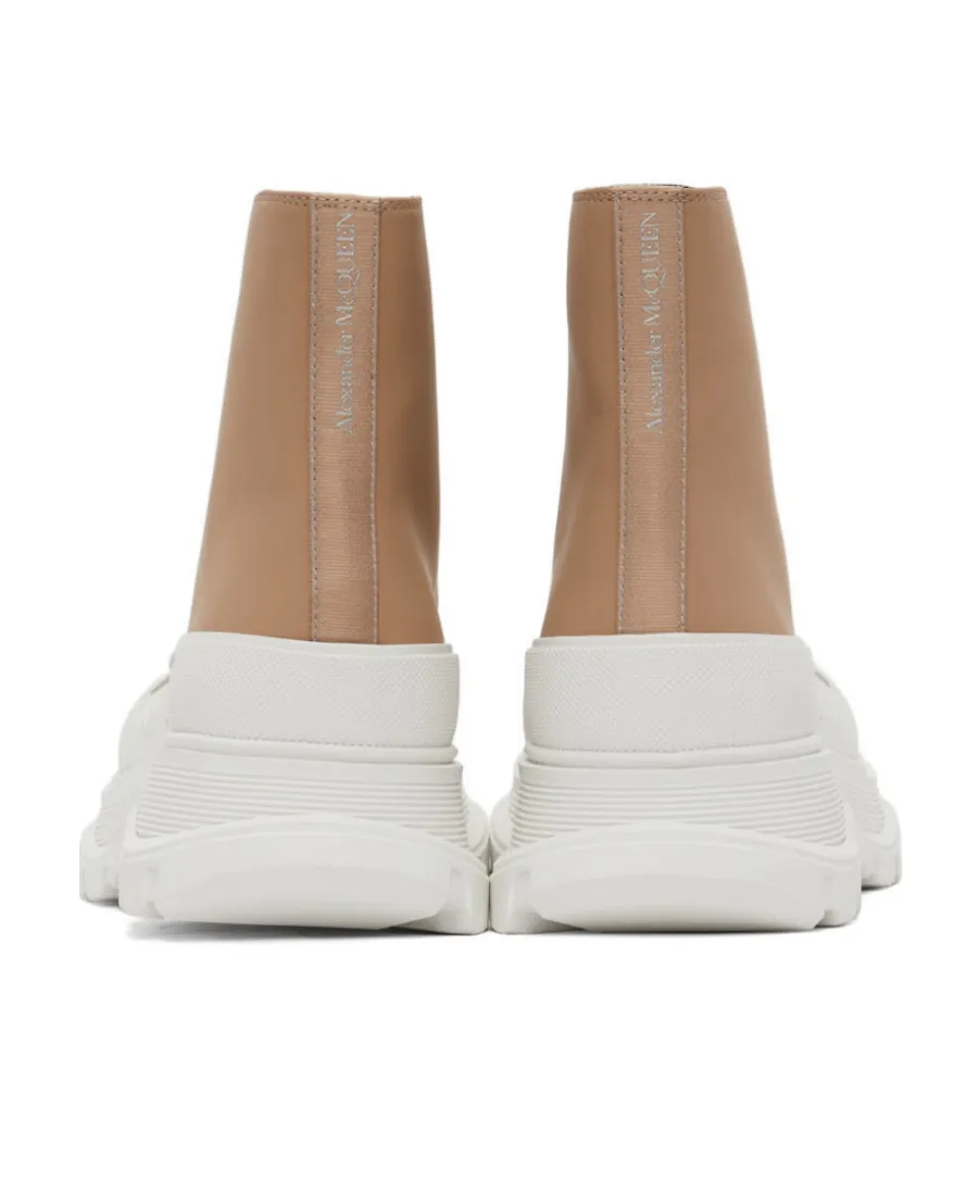 Debossed-Logo High Top Sneakers