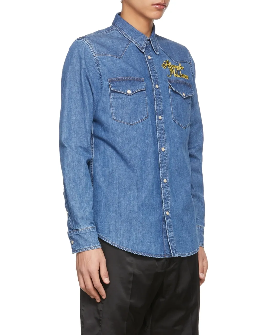 Logo Detailed Denim Shirt