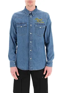 Logo Detailed Denim Shirt