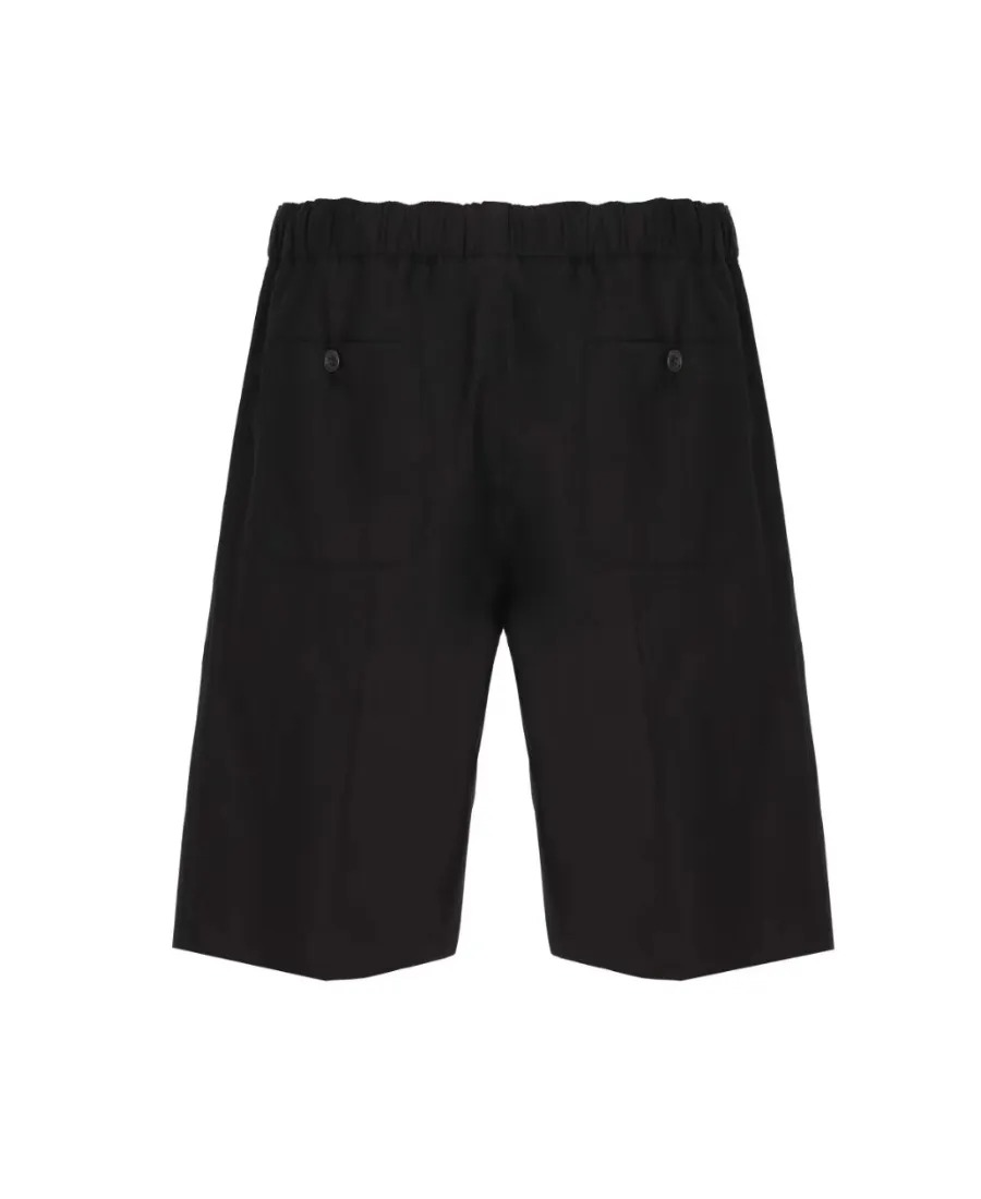 Satin Weave Knee-Length Shorts