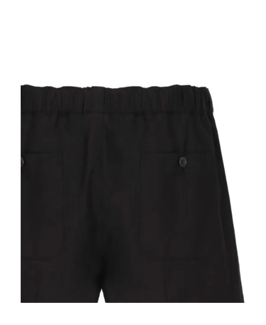 Satin Weave Knee-Length Shorts