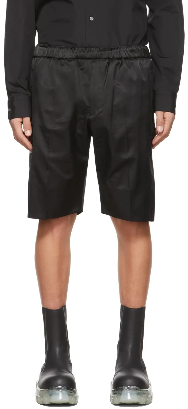 Satin Weave Knee-Length Shorts