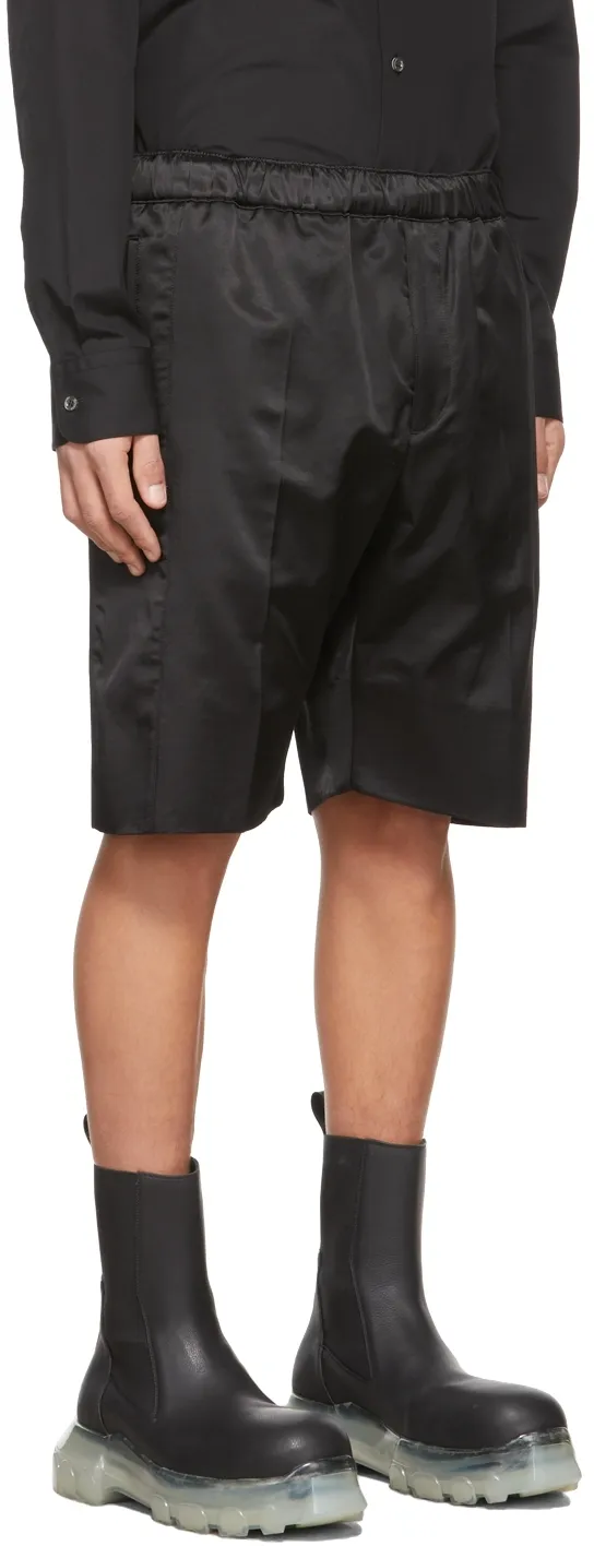 Satin Weave Knee-Length Shorts